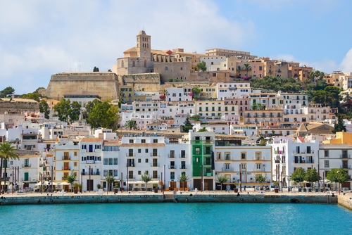 Vistas a Dalt Vila, casco antiguo de Ibiza 